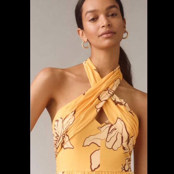 Anthropologie Hutch Floral Halter Maxi Dress - Picture 4 of 4